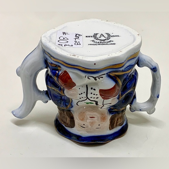 19th Century Vtg Allertons Est. 1831 Gaudy Staffordshire Miniature Toby Teapot - Picture 7 of 16